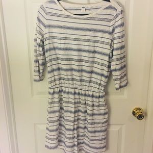 Old Navy Blue & White Striped Dress